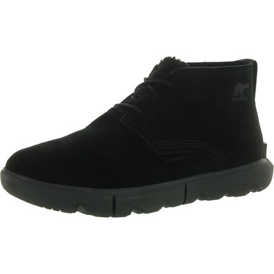 Теплые ботильоны из черной замши Sorel Womens EXPLORER NEXT 7.5 Medium (B,M) BHFO 7842