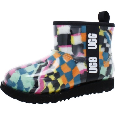 

Угги для девочек Classic Clear Mini Checks Rain Boots 3 Medium (B,M) Little Kid 0762, Black/multi, Classic Clear Mini Checks