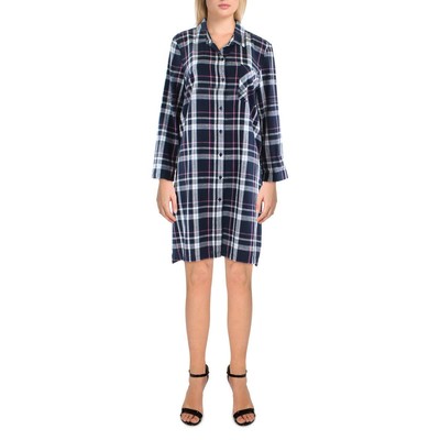 

Женская темно-синяя рубашка-туника в клетку с принтом Barbour  BHFO 7241, Navy check