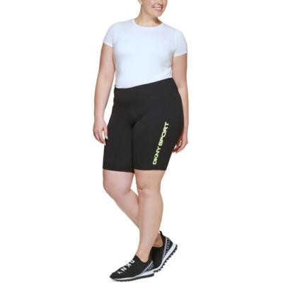 DKNY Sport Womens Stretch Logo Спортивная одежда Bike Short Athletic Plus BHFO 4561