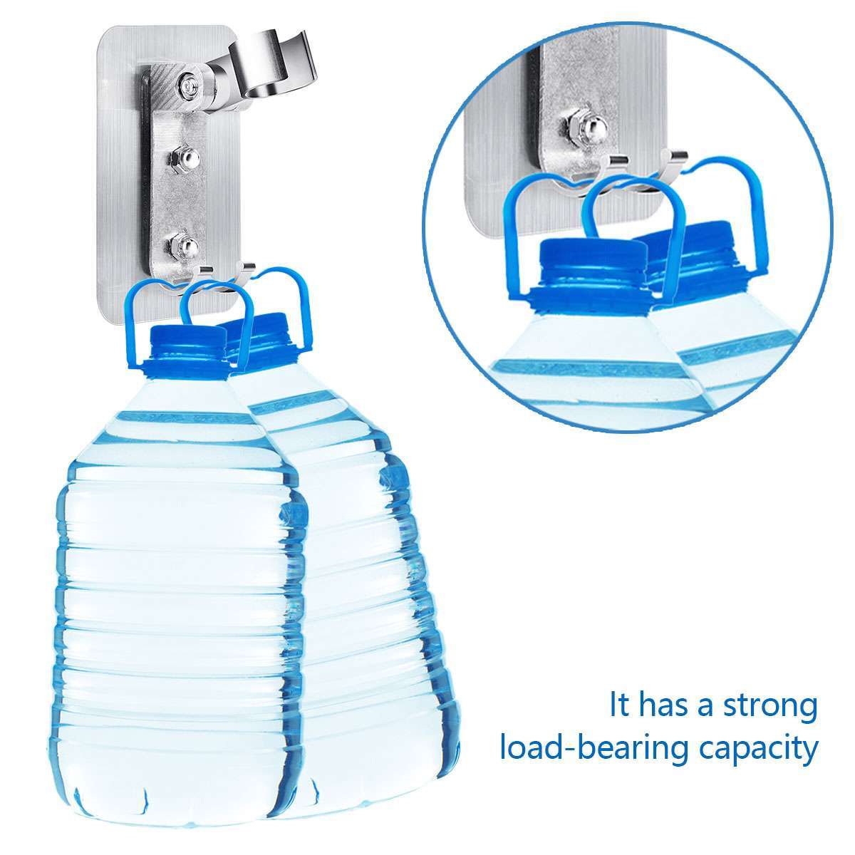 Adjustable Bathroom Shower Head Holder Self-adhesive Wall Mounted Shower Bracket