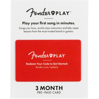 Карта предоплаты Fender Play на 3 месяца № 6203700003