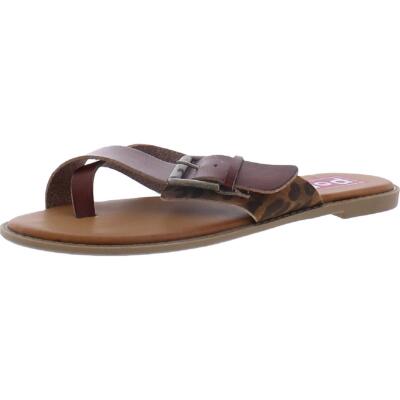 

Женские сандалии на плоской подошве с пряжкой и стрингами POP, обувь BHFO 5617, Cognac, Visit