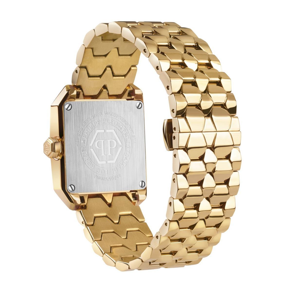 Pre-owned Philipp Plein Women's Watch Analog Quartz Offshore Square Pwmaa0522 Stainless