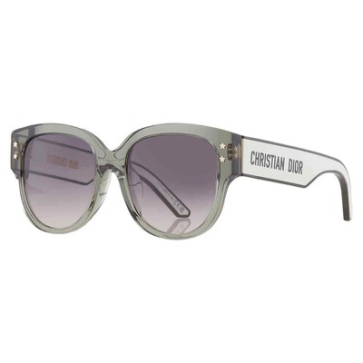 Pre-owned Dior Smoke Gradient Oval Ladies Sunglasses Pacific B2f 55a1 Cd40157f 96b 55 In Gray