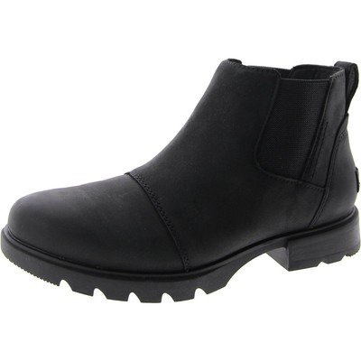 Женские ботильоны Sorel Emelie III Челси черного цвета 8 Средний (B,M) BHFO 7753