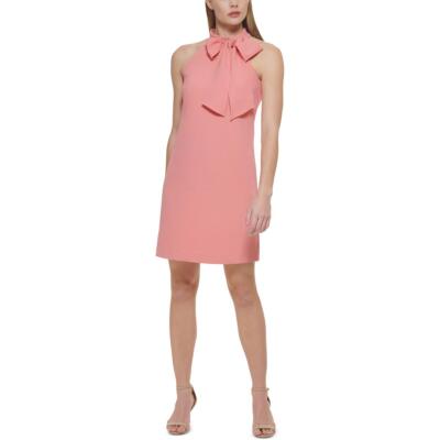 

Женское оранжевое короткое деловое платье с лямкой на шее Vince Camuto  BHFO 8302, Poppy