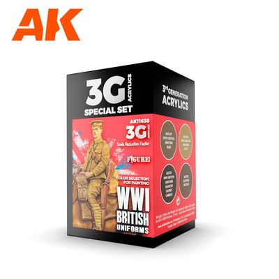AK Interactive WWI British Uniform Color Set AKI 11638