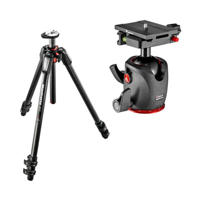 Manfrotto 055 3-секционный штатив CF с магниевой шаровой головкой XPRO и QR-пластиной MSQ6PL