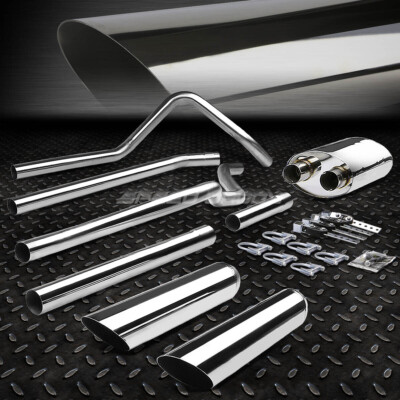 3,5 НАКЛОННЫЙ НАКОНЕЧНИК ГЛУШИТЕЛЯ ВЫХЛОПНОЙ СИСТЕМЫ CATBACK ДЛЯ 04-08 FORD F150 4,6/5,4 V8