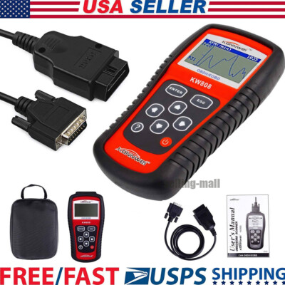 Car Scanner Tool EOBD OBD2 OBDII Diagnostic Code Reader KW808 Check Engine Scan