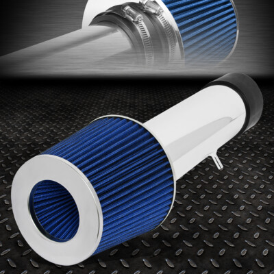 ДЛЯ 93-97 CAMARO/FIREBIRD ЦЕЛЬНЫЙ АЛЮМИНИЕВЫЙ КОМПЛЕКТ ВОЗДУХОЗАБОРНИКА С КОРОТКИМ ШТОКОМ + СИНИЙ ФИЛЬТР