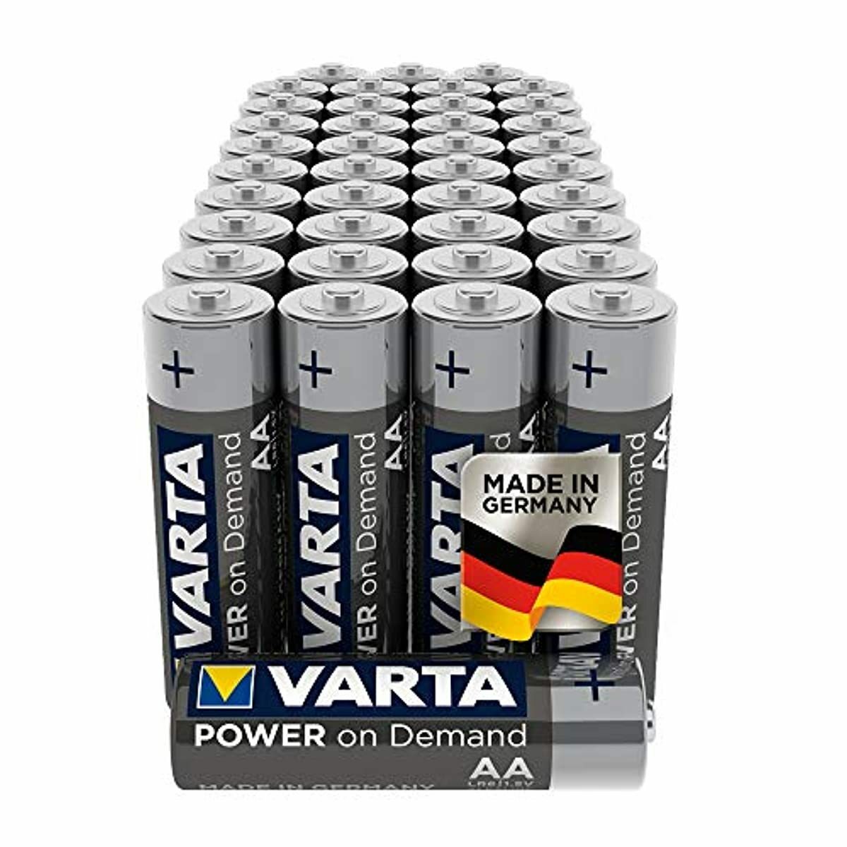 VARTA Power on Demand AA Mignon Batterien (40er Pack Vorratspack in umweltschone