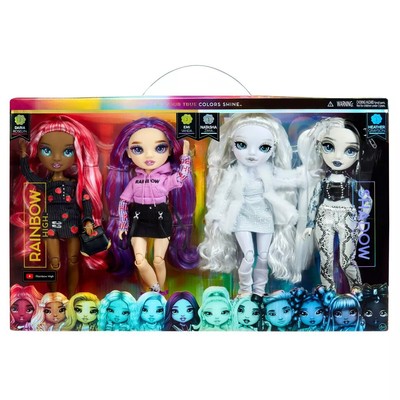 Rainbow High & Shadow High Fashion Doll Set 4 Pack NIB 2022