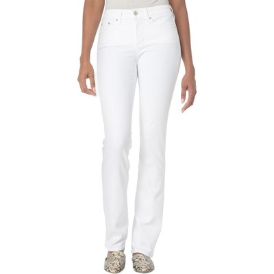NYDJ Женские джинсы Marylyn White Denim для похудения живота с прямыми штанинами 14T BHFO 2166