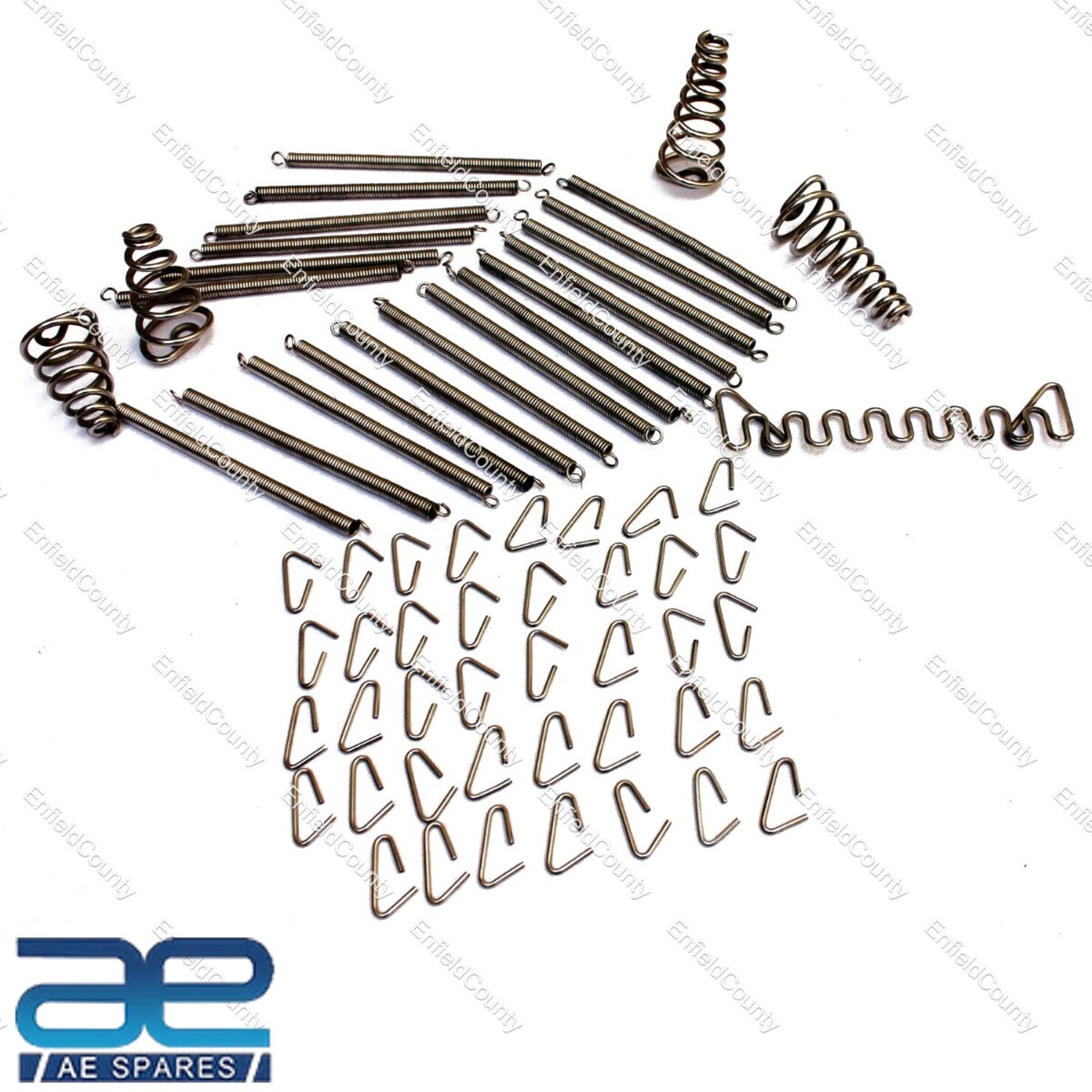 LAMBRETTA GP LI SX TV DUAL SEAT COMPLETE REBUILD SPRING KIT SET ZINC  