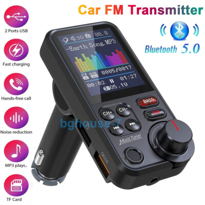 Bluetooth Car Kit MP3 Player FM Transmitter Wireless Radio Adapter 2 USB Charger