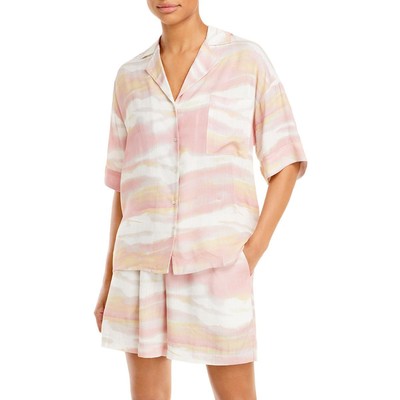 

Женская розовая рубашка на пуговицах с манжетами и рукавами Lucy Paris, камуфляжная,  BHFO 6842, Розовый