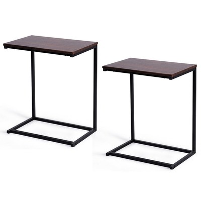 2PCS Sofa Side End C Table 26'' Laptop Holder Multiple Stand Desk Notebook Beside
