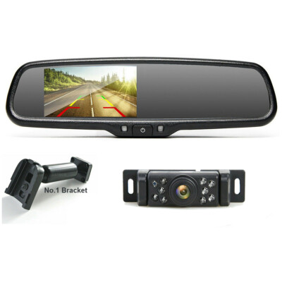 4.3'' Mirror Monitor Car Rear View Reversing Camera w/ No.1 Bracket For Ford
