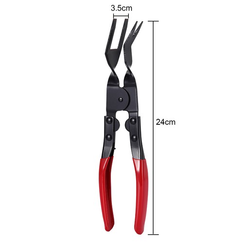 Car Trim Clip Upholstery Removal Tool Door Panel Fastener Pin Pliers Puller Red