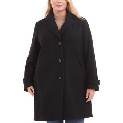 Vince Camuto Womens Wool Midi Dressy Wool Coat Outerwear Plus BHFO 5959