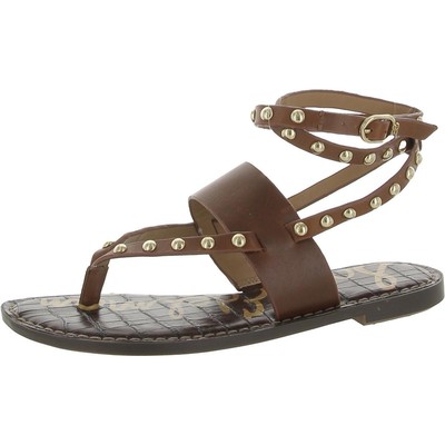 Sam Edelman Womens Garin Brown Leather Strappy Sandals 6 Medium (B,M) BHFO 1986
