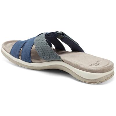 

Женские синие замшевые сандалии с ремешками Earth Origins Samara 10 Medium (B,M) BHFO 0846, Blue suede, Samara