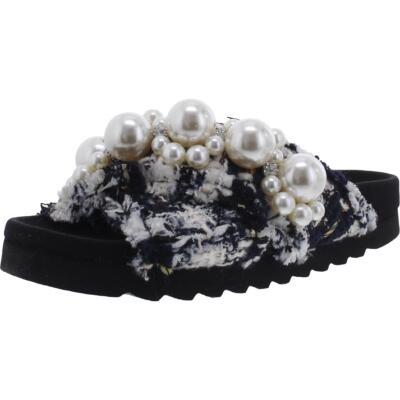 

Женские сандалии Steve Madden Amie, белые сандалии со стелькой, 5, средний (B,M) BHFO 2944, White multi, Amie
