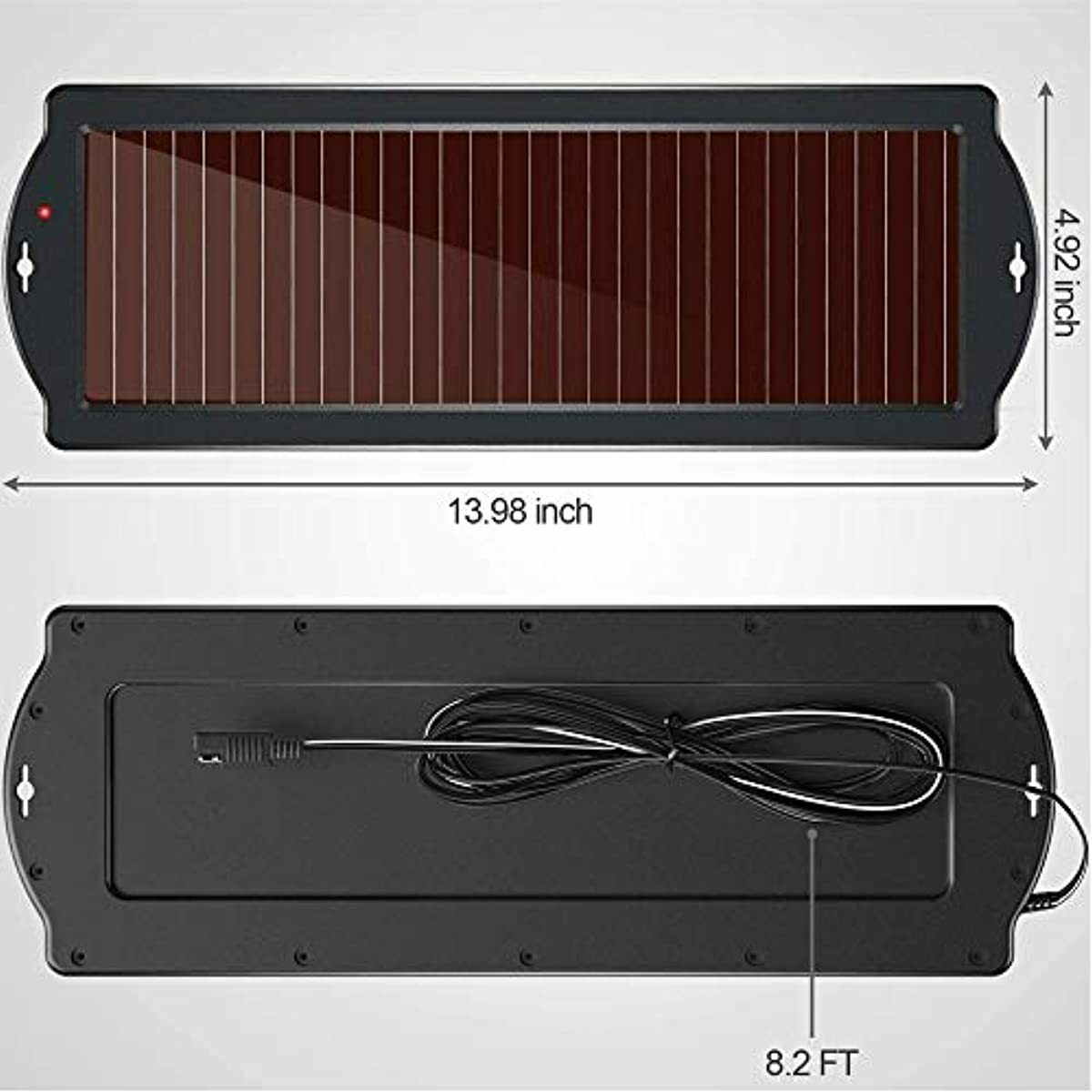 Solar Powered Car Charger for Vehicle Battery 12 Volt Lawn Tractor Riding Mower