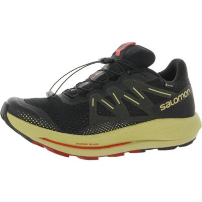 

Мужские кроссовки Salomon Pulsar Trail GTX Black Hiking Shoes 9 Medium (D) BHFO 6085, Black/leek green/poppy red, Pulsar Trail GTX