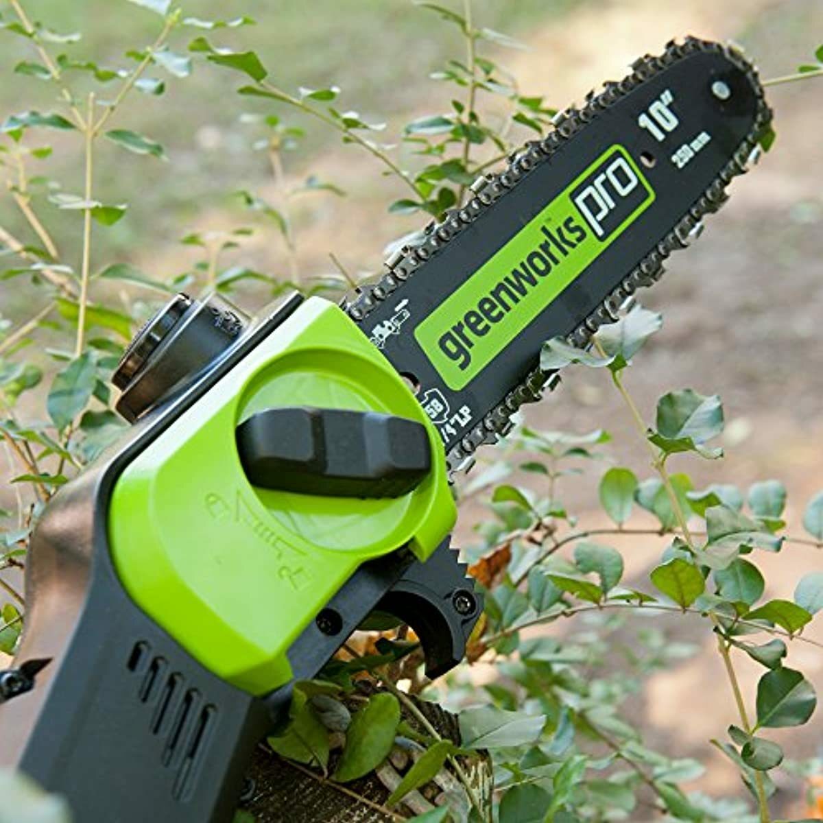 80 Volt Polesaw Kit Battery Powered and with Charger Set V 10inch 10in Chainsaw