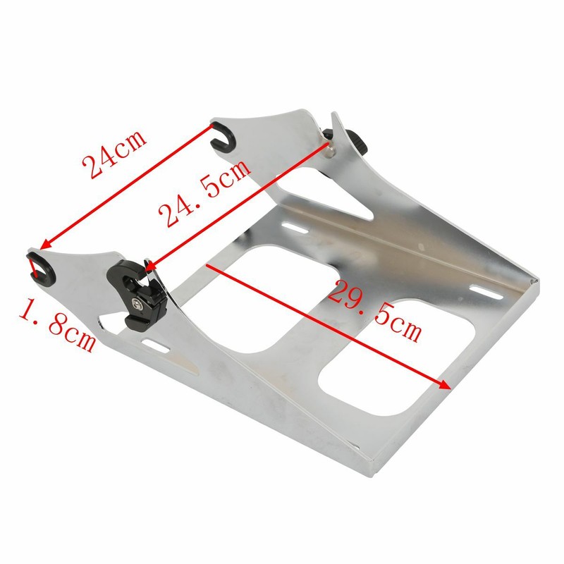 Chopped Pack Trunk Chrome Mount Rack Fit For Harley Tour Pak Street Glide 14-23