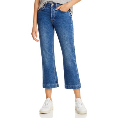 Женские джинсы Rag & Bone Maya Blue с широкими штанинами и пуговицами на щиколотке 31 BHFO 7605