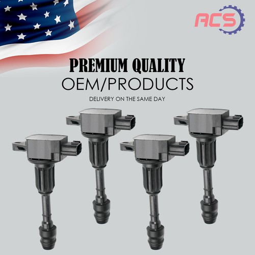 小物 ichiru.n Set of 4 Ignition Coil OEM for 2003-2010 Nissan Cube March