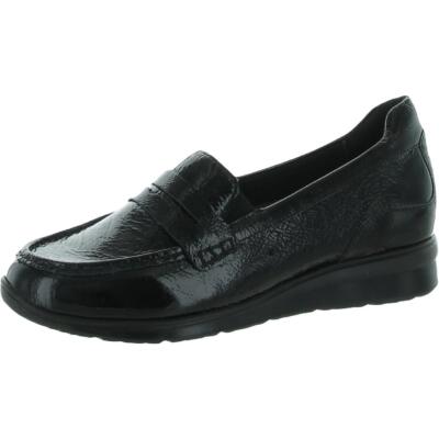 

Женские черные пенни-лоферы Dannon для ходьбы, ширина 9,5 дюйма (C, D, W) BHFO 7211, Black crinkle