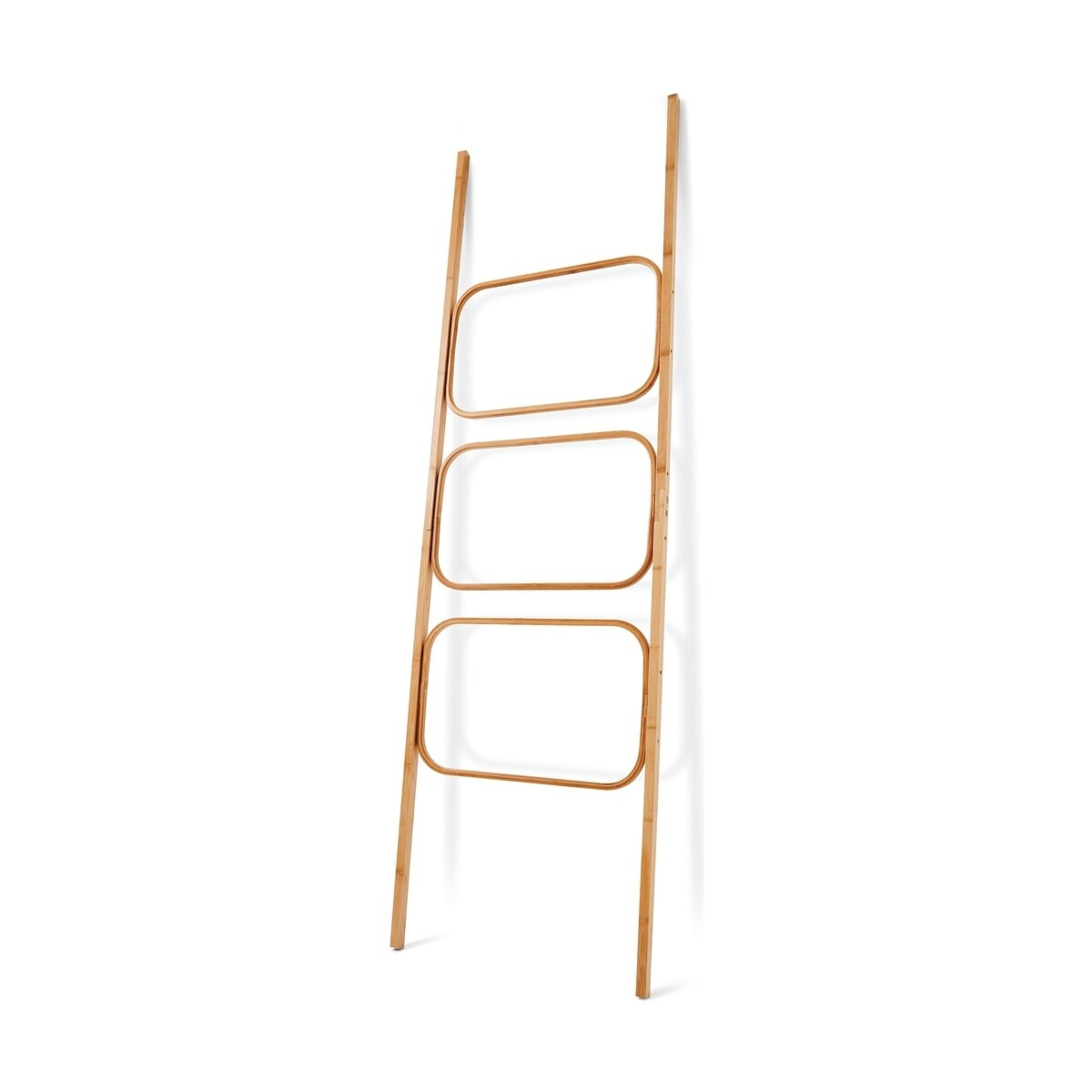 New Bamboo Decorative Towel Rack Ladder Clothes Rail Shelf Dryer Bars