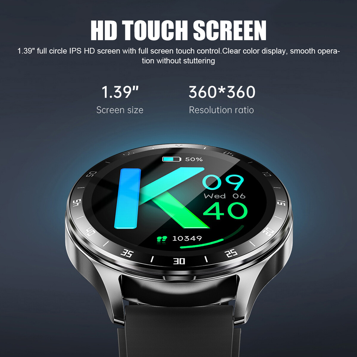 Smart Watch with Earbuds Men Smartwatch 2 in 1 Wireless Headset For iOS Android