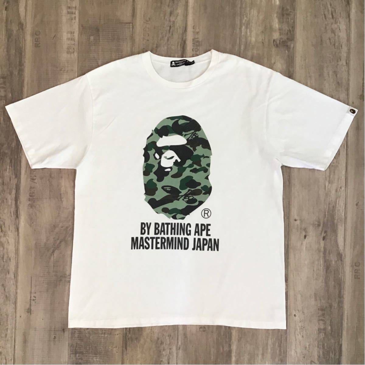 BAPE × mastermind skull camo big head T-shirt MMJ White A