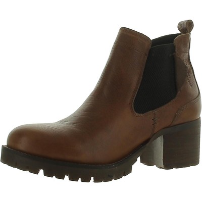 Bullboxer Womens Brown Leather Zipper Ankle Boots Shoes 40 Medium(B,M) BHFO 3550