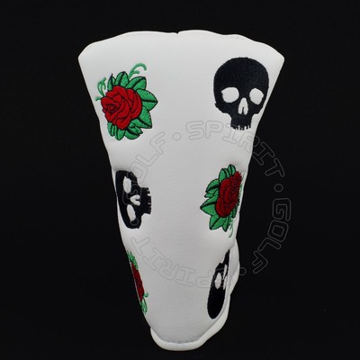 Skull Rose Head Cover for Ping Anser Shea 1/2 Wach-E/Craz-E Blade Midsize Mallet