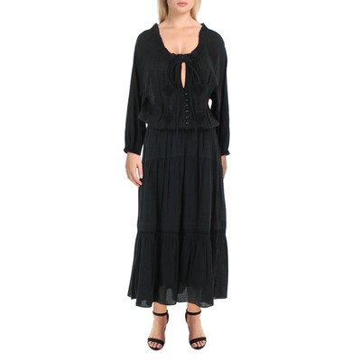 

Женское черное прозрачное миди-платье миди с пышной юбкой и расклешенным кроем Lauren Ralph Lauren  BHFO 2172, Черный