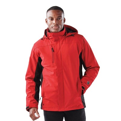 Pre-owned Stormtech Mens Atmosphere 3-in-1 Performance Jacket (waterproof, (bc3074) In Stadium Red/black