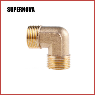 Elbow 3/4'' Male BSP Thread 90 Degree Brass Pipe Fitting Coupler Connector Air