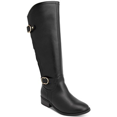 Karen Scott Womens Leandraa Black Knee-High Boots Shoes 6 Medium (B,M) BHFO 8170