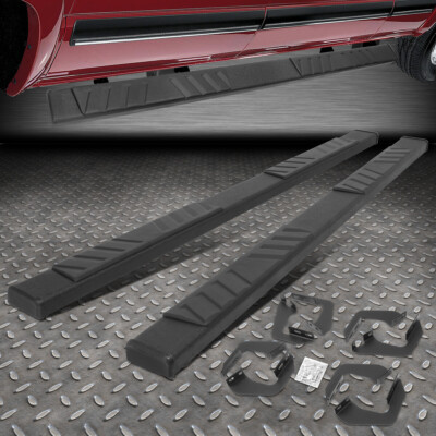 ДЛЯ TOYOTA TUNDRA 2007-2021 ГОДОВ ВЫПУСКА ДВУХМЕСТНАЯ КАБИНА/КАБИНА ДЛЯ ЭКИПАЖА 4,5-ДЮЙМОВЫЕ БОКОВЫЕ ПОДНОЖКИ С ПЛОСКИМ БОРТОМ