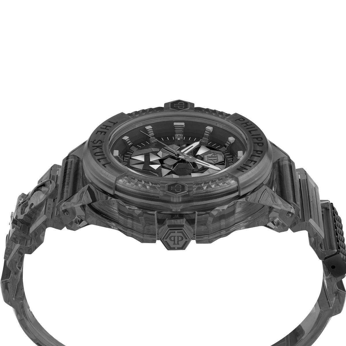 Pre-owned Philipp Plein Men's Watch Analog Quartz The $ Kull Synthetic B Pwwaa0523