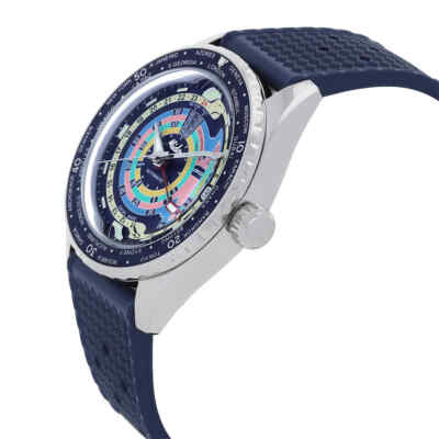 Pre-owned Mido Ocean Star Decompression Worldtimer Automatic Blue Dial Men's Watch