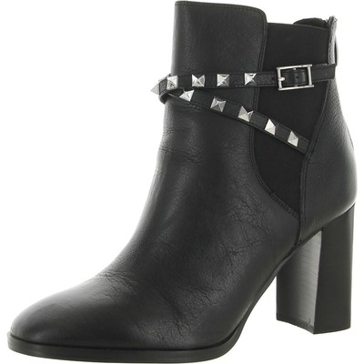 

Черные кожаные ботильоны Nine West Womens Donda 8 Medium (B,M) BHFO 7861, Черный