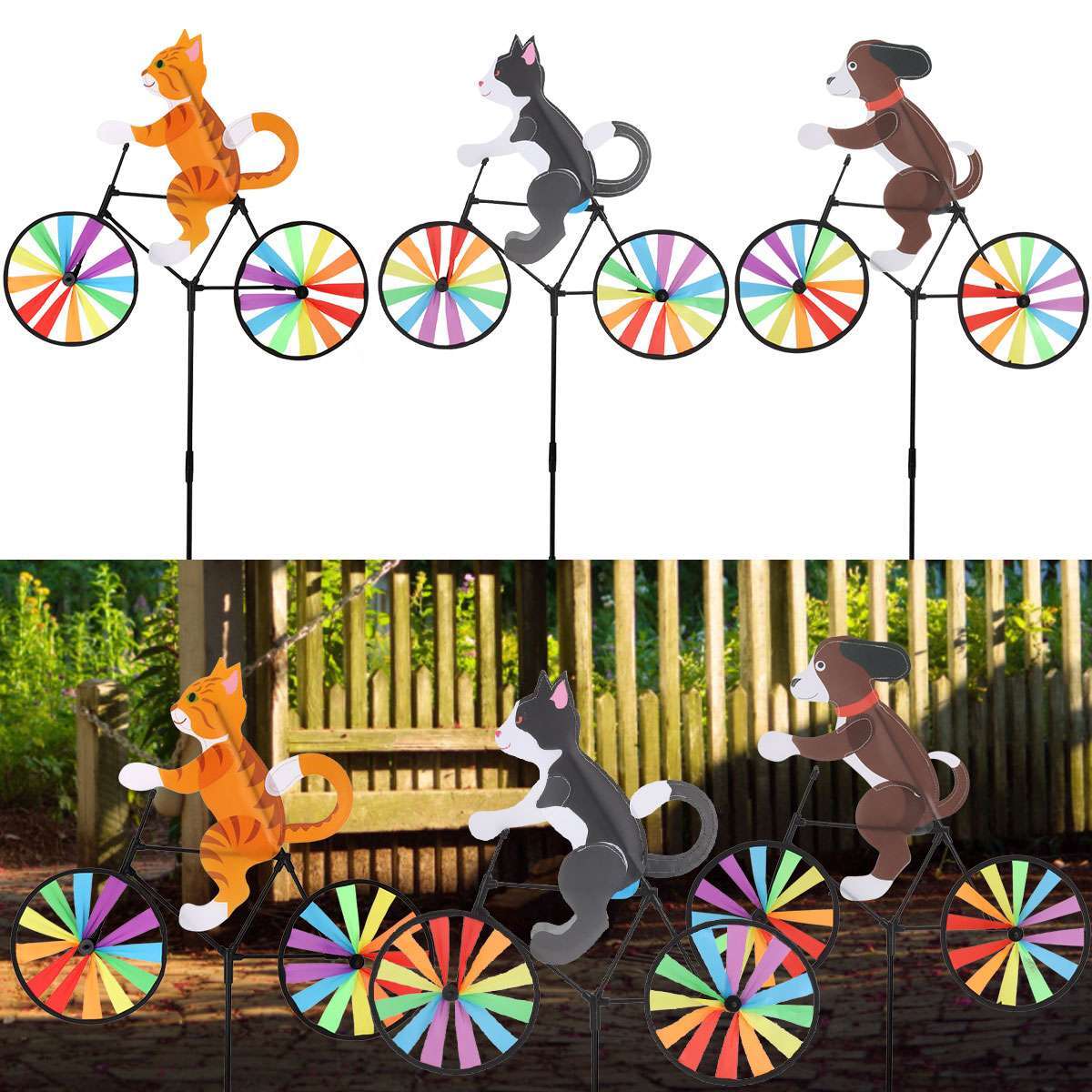 Wind Spinner Garden Windmill Outdoor Yard Lawn Decor Art Us
